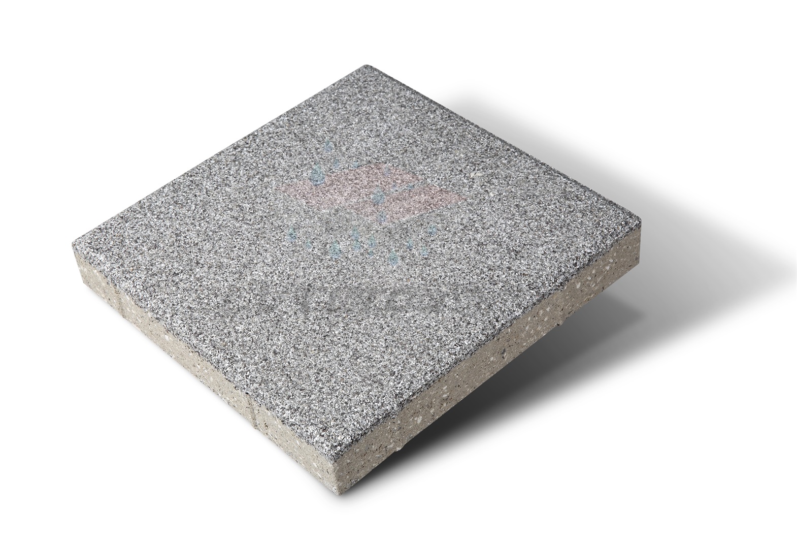 深芝麻灰仿石陶瓷透水磚